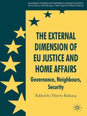 cover image of The External Dimension of EU Justice and Home Affairs